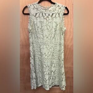 Altar'd State Sage Green Lace Dress